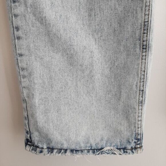 Vintage Hi-Rise Broken-In Mom Jean Faded Distressed Blue Sz 8 / M - Picture 5 of 14